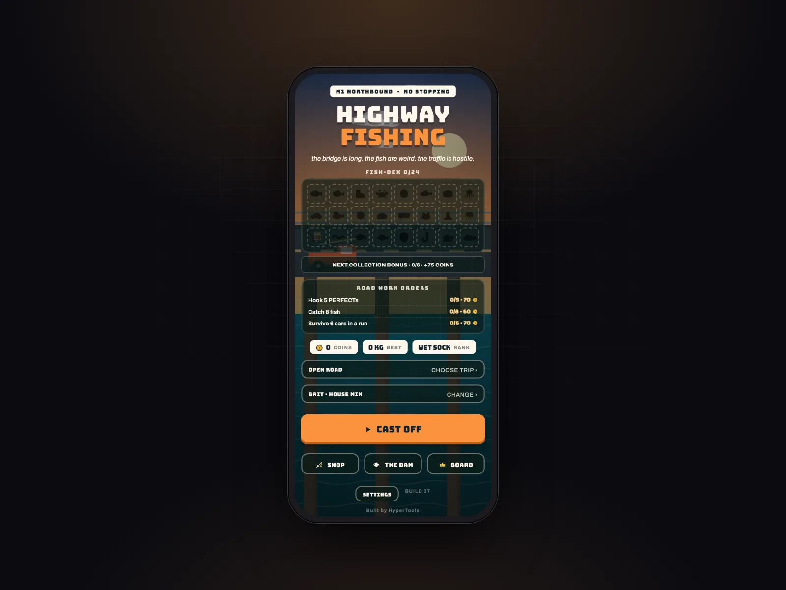 Highway Fishing landing page